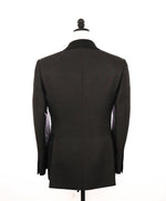 $6,250 TOM FORD - SHAWL COLLAR Geometric Black on Black Dinner Jacket 1-Piece - 38R