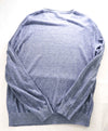 $795 Z ZEGNA - LINEN/COTTON Logo Blue Crewneck Sweater- XXL