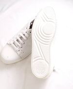 $1,720 BERLUTI PARIS- "SCRITTO" Leather Lace-Up Sneakers In White - 9.5 US (8.5 Stamped)