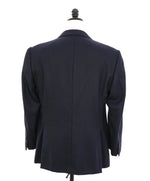 $1,995 ARMANI COLLEZIONI - "M Line" Blue CHEVRON Dinner Jacket Blazer - 44R