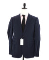 $1,995 ARMANI COLLEZIONI - "M Line" Blue CHEVRON Dinner Jacket Blazer - 38S
