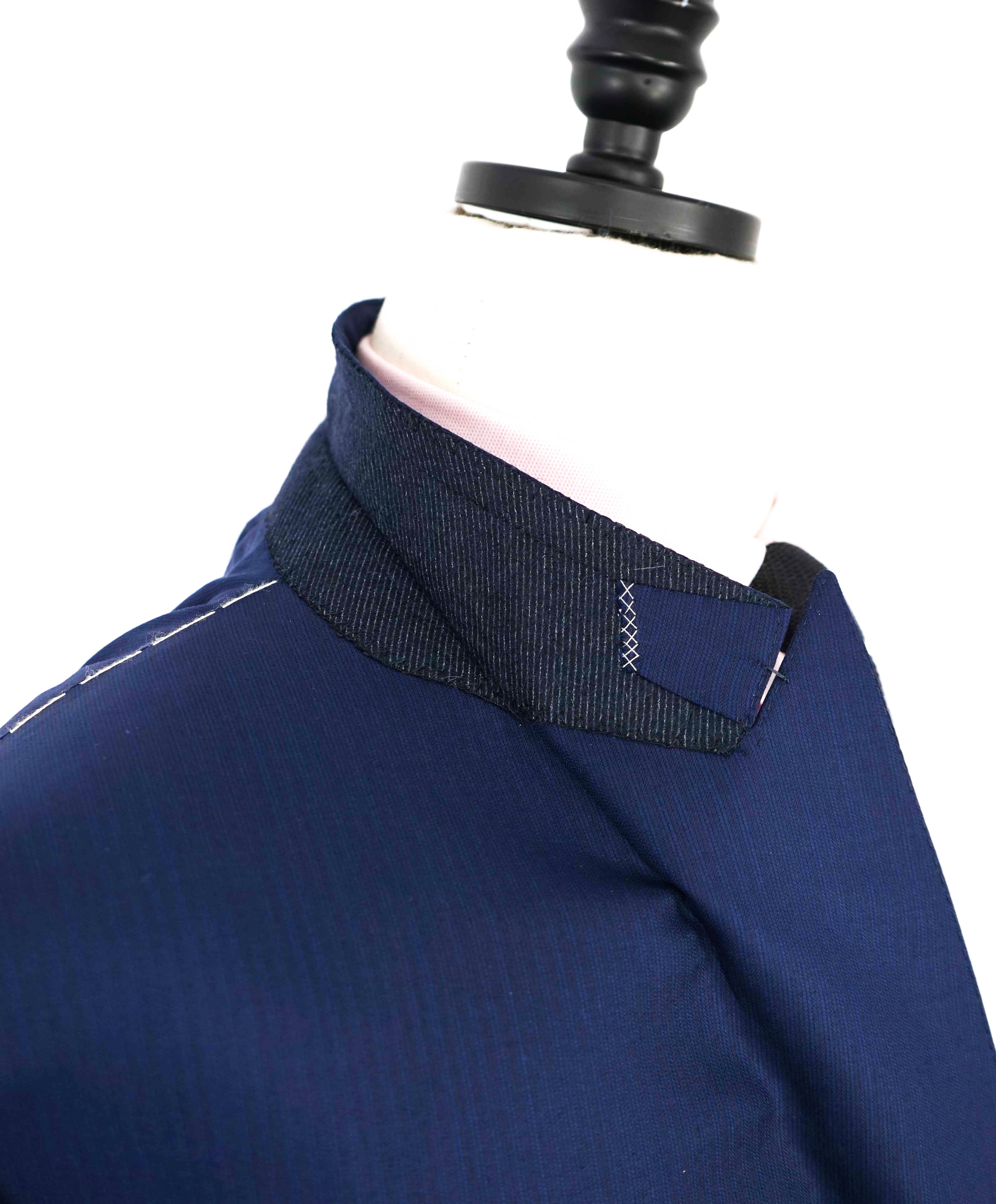 $4,650 ERMENEGILDO ZEGNA- *SU MISURA* Wool 15 MIL MIL 15 Blue Blazer- 54R US (64EU)