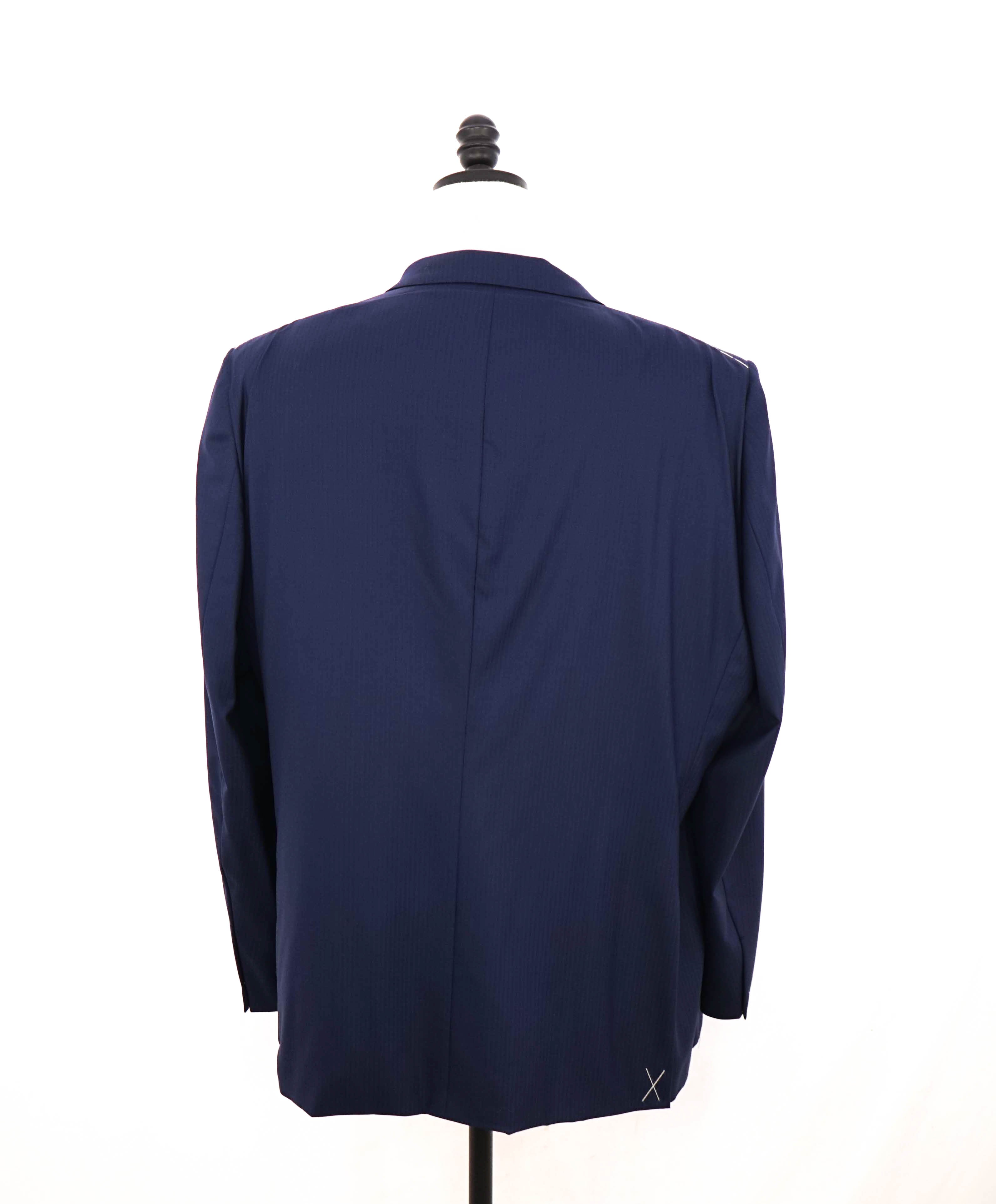 $4,650 ERMENEGILDO ZEGNA- *SU MISURA* Wool 15 MIL MIL 15 Blue Blazer- 54R US (64EU)
