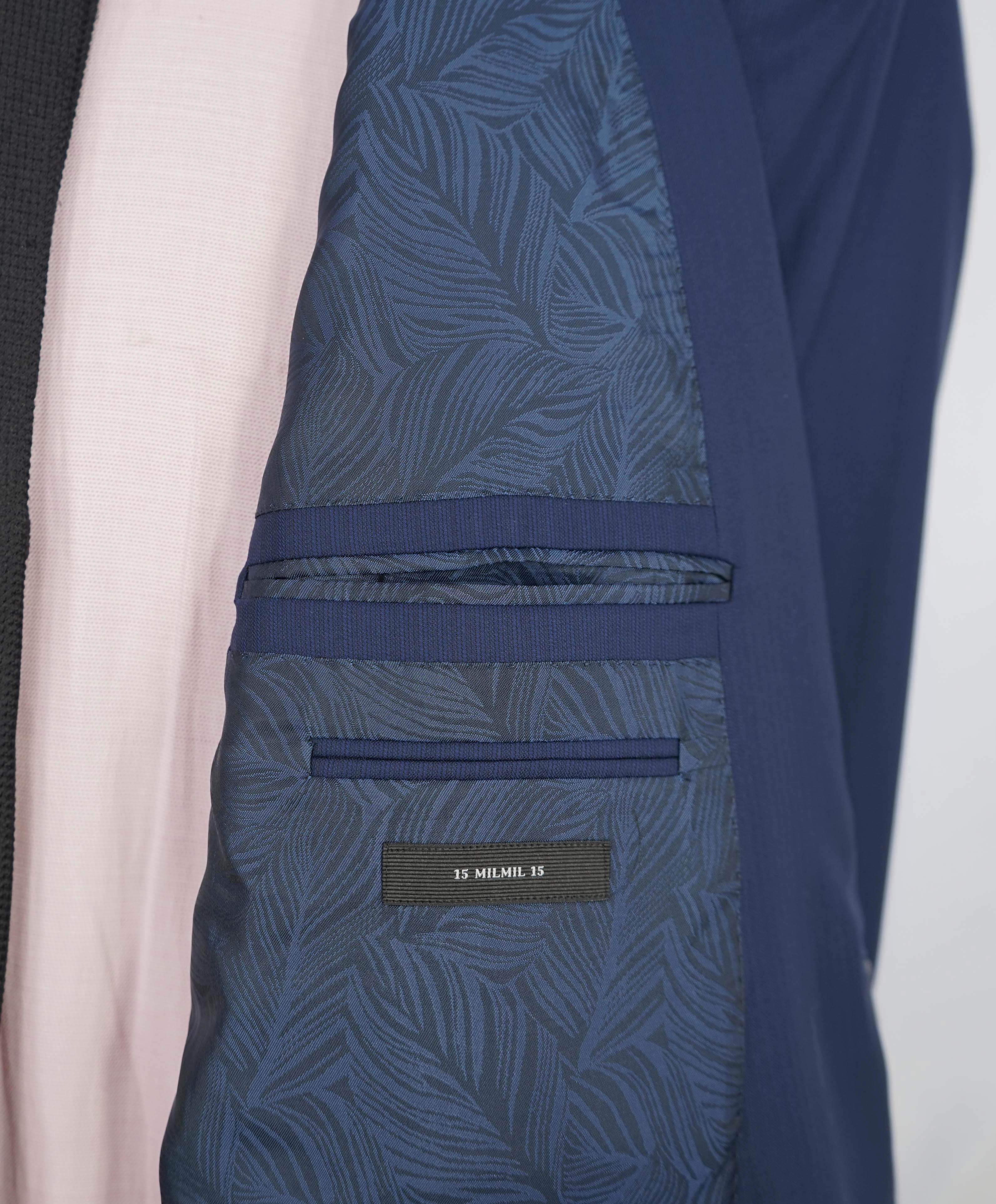 $4,650 ERMENEGILDO ZEGNA- *SU MISURA* Wool 15 MIL MIL 15 Blue Blazer- 54R US (64EU)