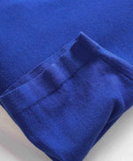 $700 RALPH LAUREN PURPLE LABEL - Cobalt Blue Pullover Cotton Sweater Polo - XXL