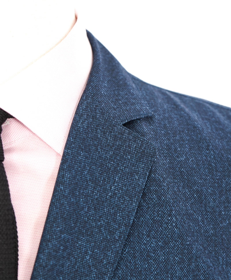 $1,395 Z ZEGNA - Heathered Blue "FOLD AWAY" TRAVEL Blazer - M