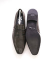 $850 SALVATORE FERRAGAMO - “GOLIATH" Gancini Embossed Loafer Gray Leather - 9