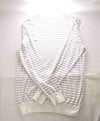 $1,895 KITON - Cotton White/Black Nautical Stripe Crewneck Sweater- 42 (52EU)