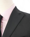 Z ZEGNA - Black Textured Fabric W Silk Lapel Drop 8 Wool Tuxedo Suit - 36R