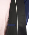 Z ZEGNA - Royal Blue Silk PEAK Lapel Drop 7 Wool Tuxedo Suit - 42R