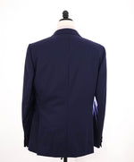 Z ZEGNA - Royal Blue Silk PEAK Lapel Drop 7 Wool Tuxedo Suit - 42R
