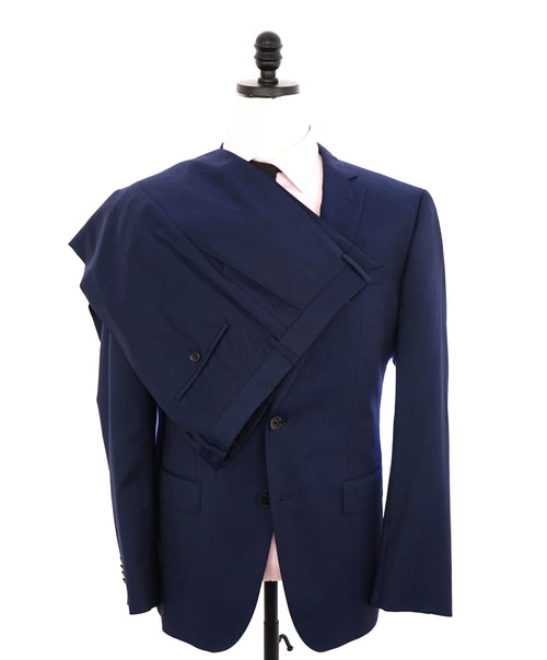 HUGO BOSS - "TRABALDO TOGNA" Super 120's Stretch Fabric Blue Suit - 40R
