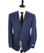 $1,895 CANALI - Light Blue Textured Birdseye Wool Blazer - 48L