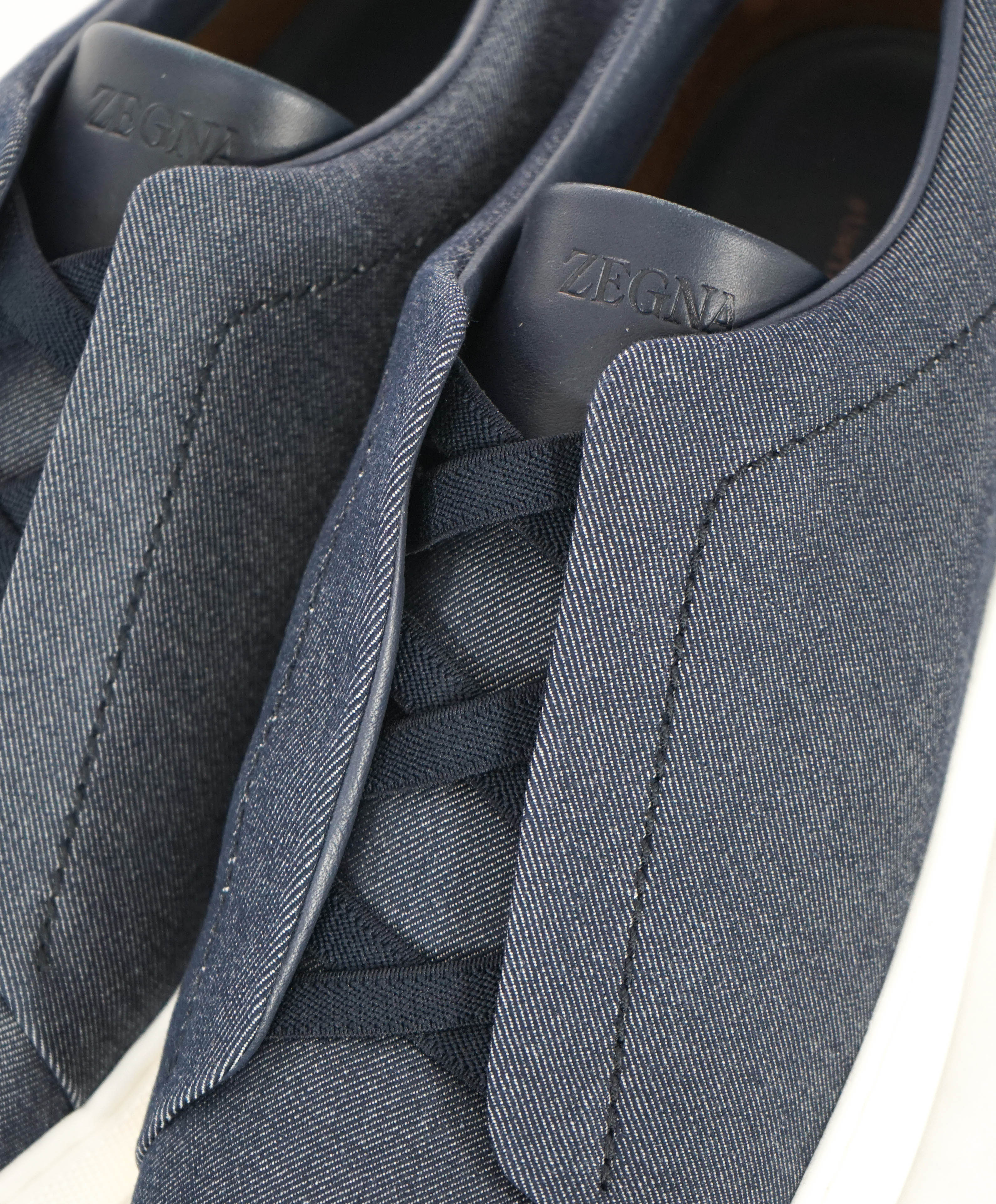 $800 ERMENEGILDO ZEGNA - COUTURE "Triple Stitch" Sneakers - 7.5 US (40,5 EU)