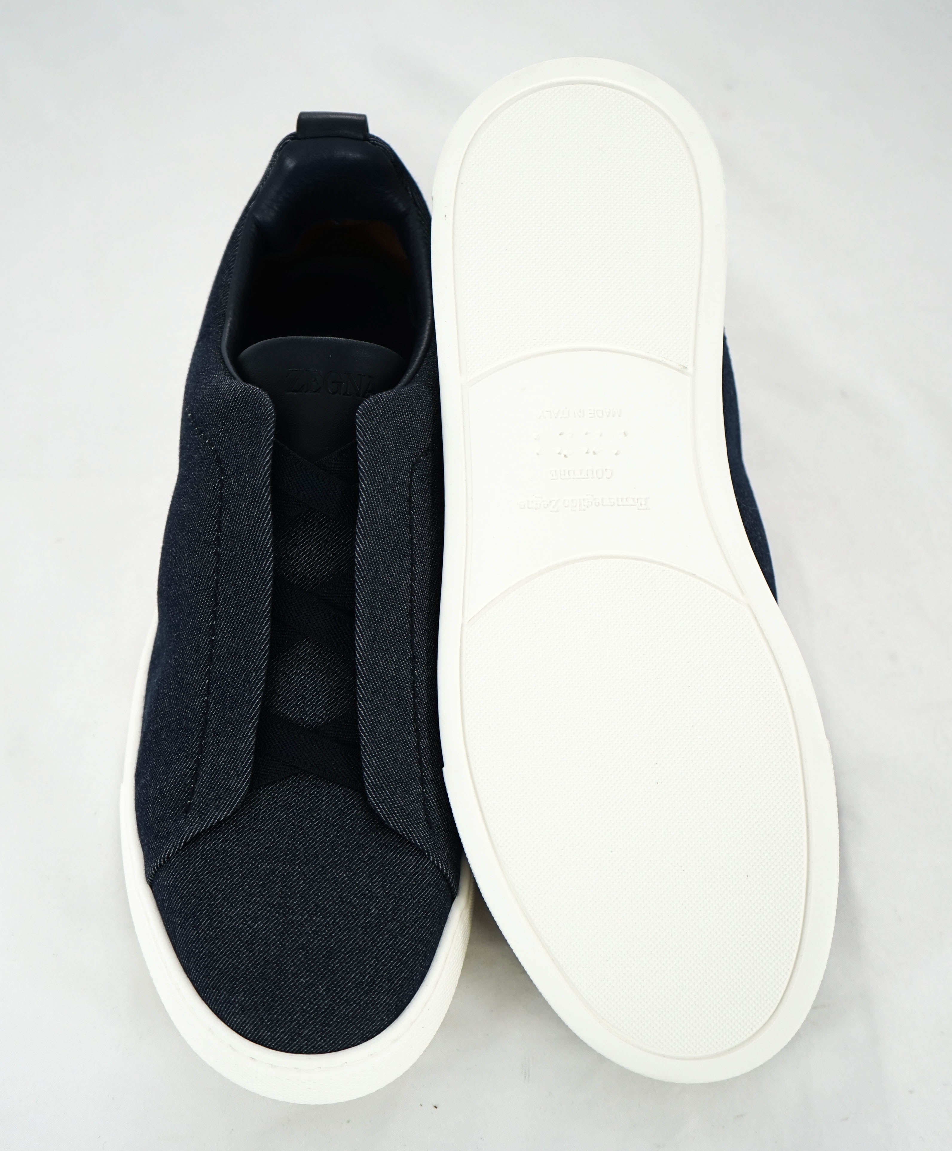 $800 ERMENEGILDO ZEGNA - COUTURE "Triple Stitch" Sneakers - 7.5 US (40,5 EU)