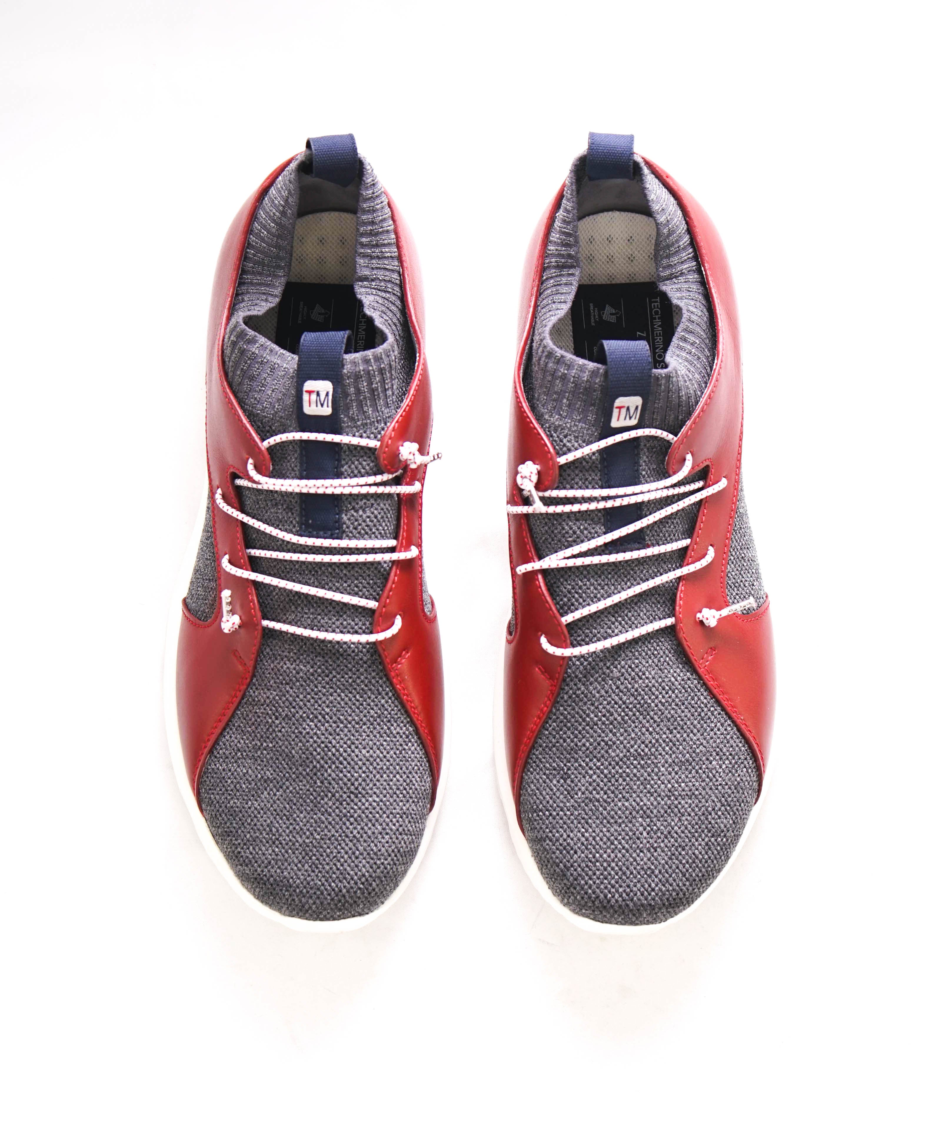 $790 Z ZEGNA - TECNMERINO SOCK LACE UP / Slip On Sneakers - 10 US (43 EU)