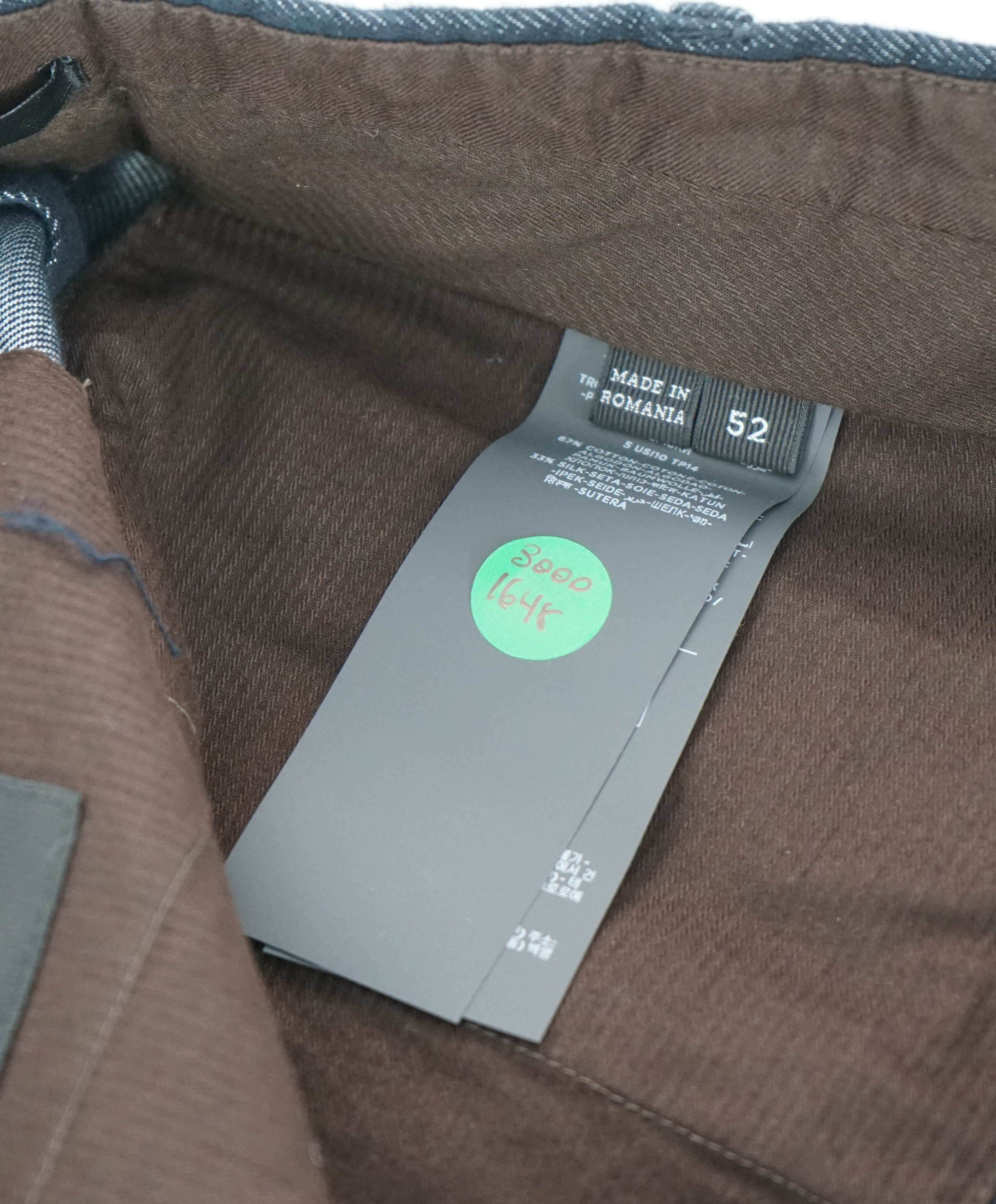 $895 ERMENEGILDO ZEGNA - SILK Modern Pleated Denim Pants - 35W