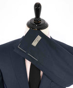 $2,000 CANALI - Blue *CLOSET STAPLE* Geometric Texture Notch Lapel Suit - 48R
