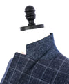 $2,195 CANALI - Medium Blue Heather WOOL/LINEN/SILK Textured Suit - 42R