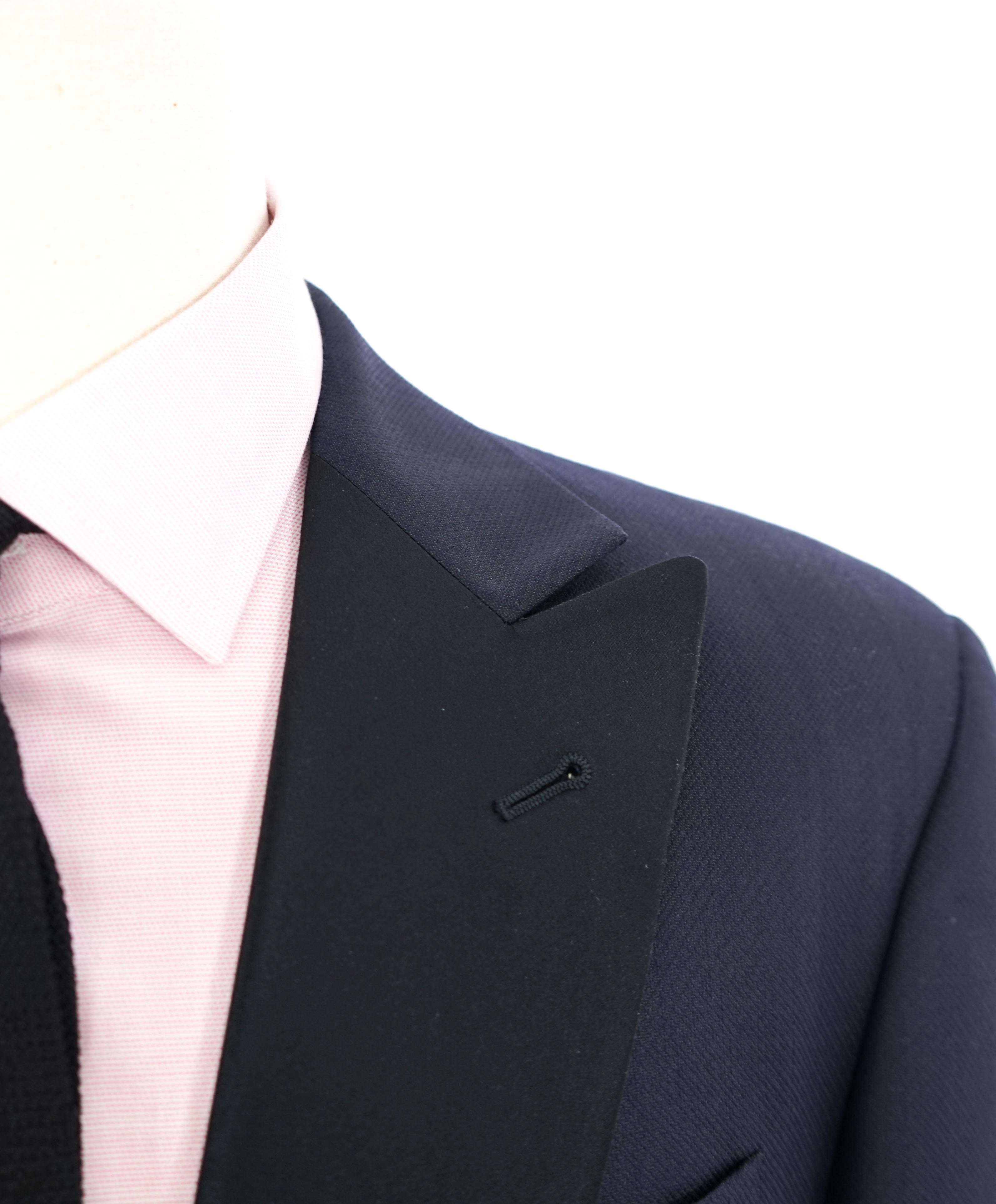 $3,995 GIORGIO ARMANI - "SOFT" Blue SILK Peak Lapel Tuxedo - 44L