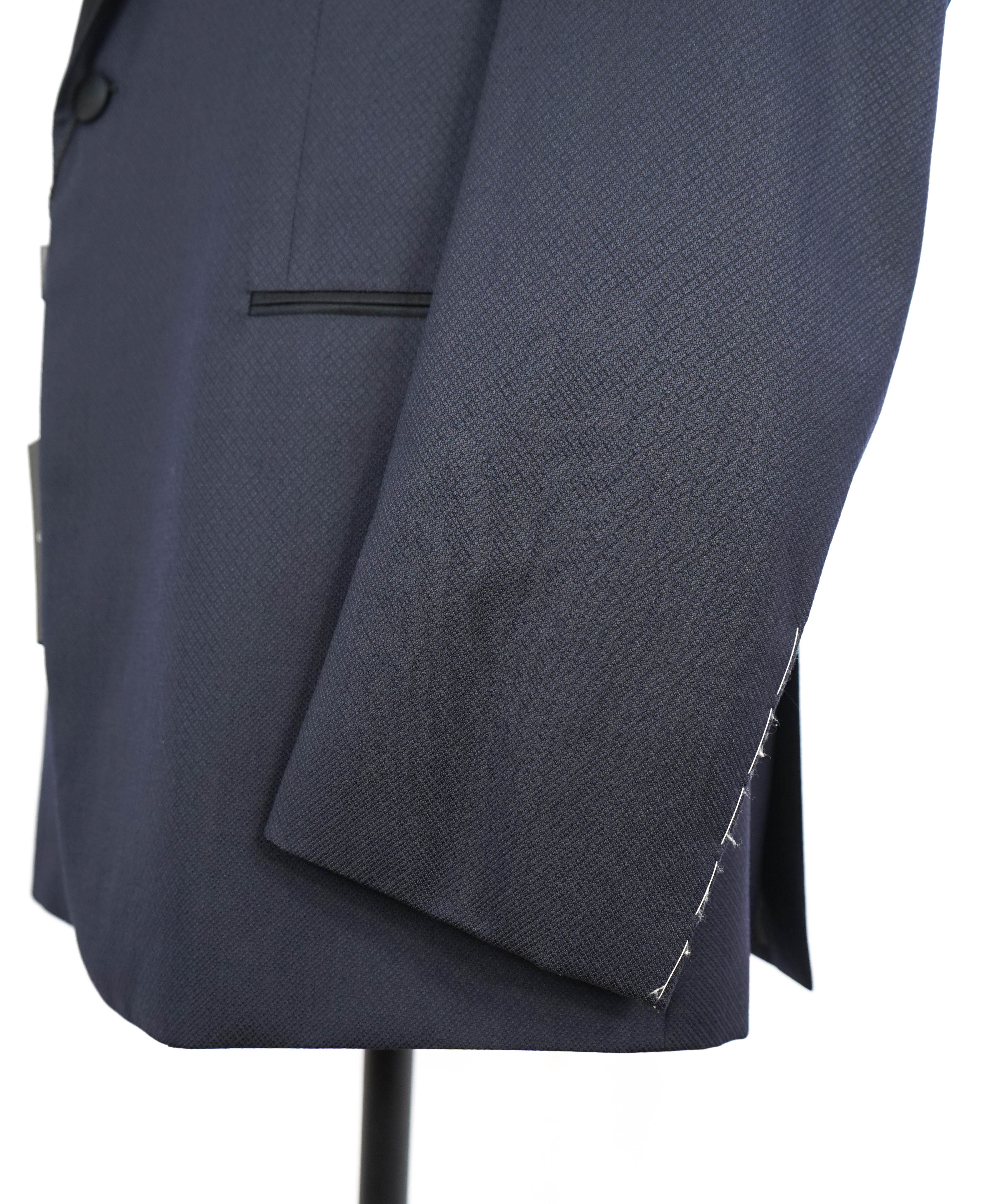 $3,995 GIORGIO ARMANI - "SOFT" Blue SILK Peak Lapel Tuxedo - 44L