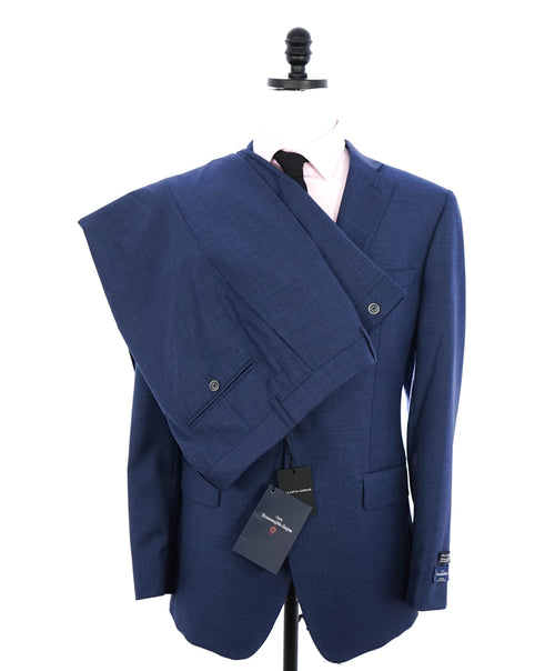 $1,295 ERMENEGILDO ZEGNA - By SAKS FIFTH AVENUE Medium Blue Suit - 42L
