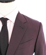 $3,295 ERMENEGILDO ZEGNA -“LEGGERISSIMO" SILK BURGUNDY Red Suit - 42R 34W