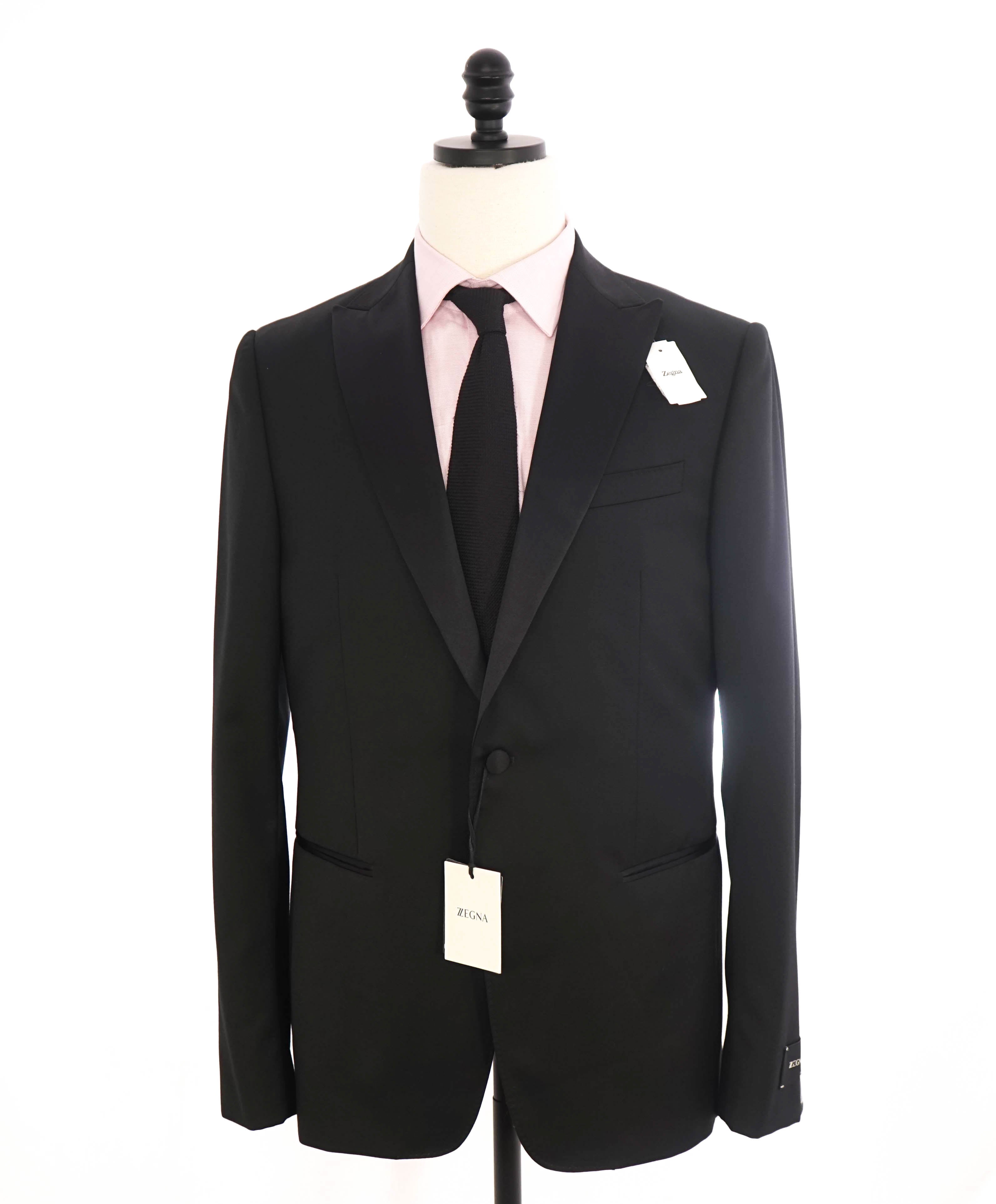 $1,570 Z ZEGNA - Black Peak Lapel 1-Button 2-Piece Tuxedo - 40L