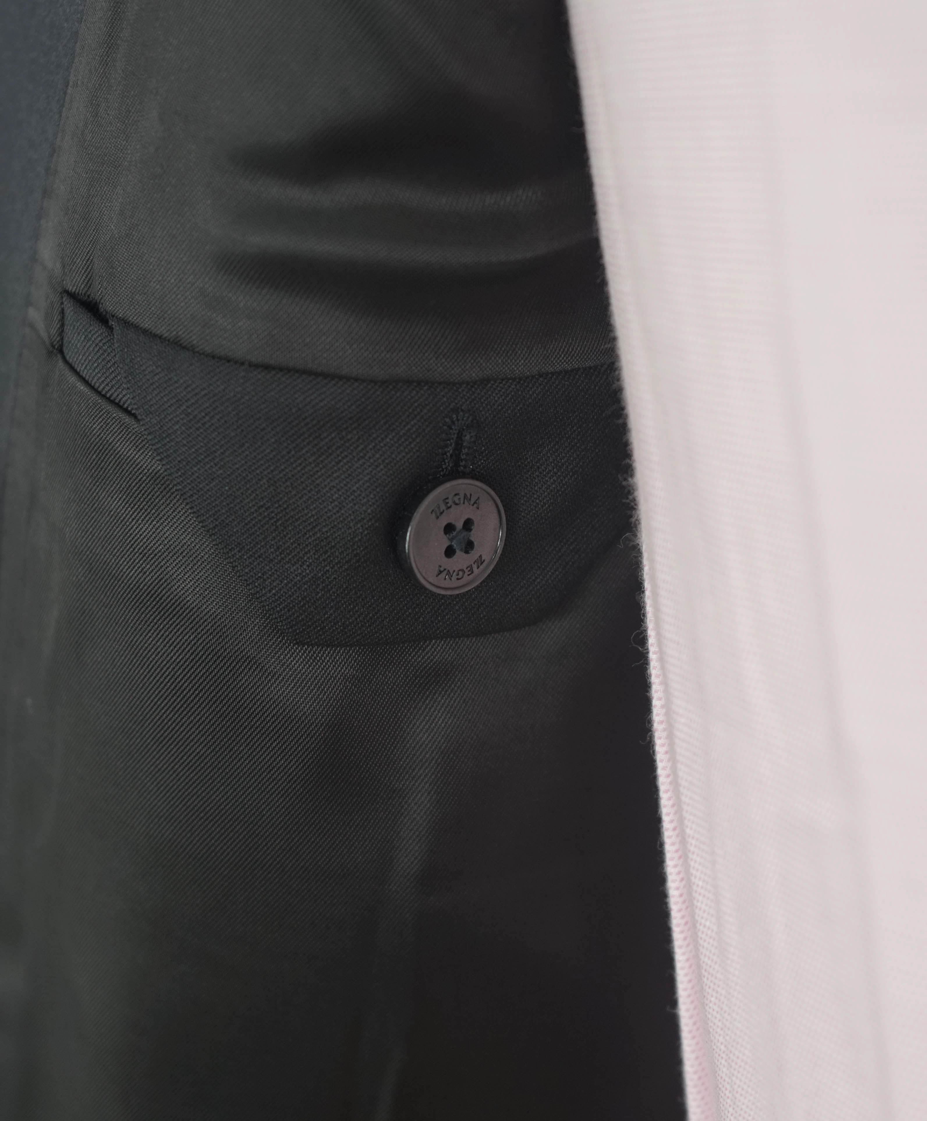 $1,570 Z ZEGNA - Black Peak Lapel 1-Button 2-Piece Tuxedo - 40L