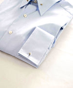 $780 TOM FORD - *COLLAR BAR* Blue French Cuff Button Down Shirt - 15.75