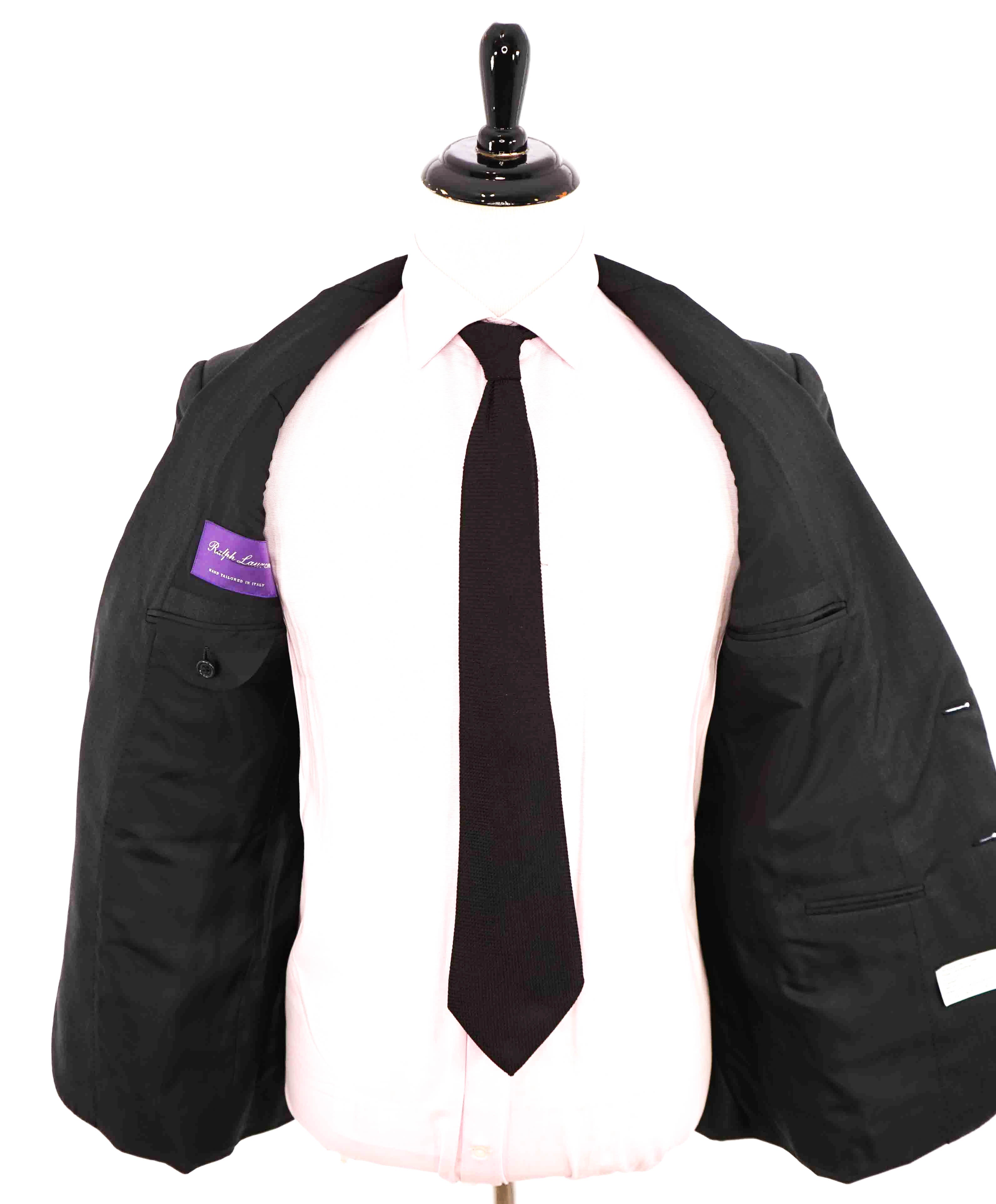 $2,995 RALPH LAUREN PURPLE LABEL - *WOOL* Ticket Pocket Gray Suit - 40R 35W