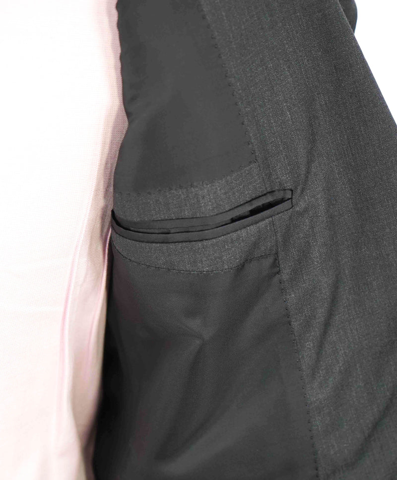 $2,995 RALPH LAUREN PURPLE LABEL - *WOOL* Ticket Pocket Gray Suit - 40R 35W