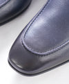 SALVATORE FERRAGAMO - “CARLO" Saddle Soft Blue Marine Leather Loafer- 10.5 D