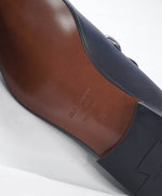 SALVATORE FERRAGAMO - “CARLO" Saddle Soft Blue Marine Leather Loafer- 10.5 D