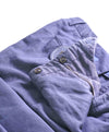 $395 INCOTEX - "CHINOLINO" COTTON / LINEN Flat Front Blue Pants  -  34W