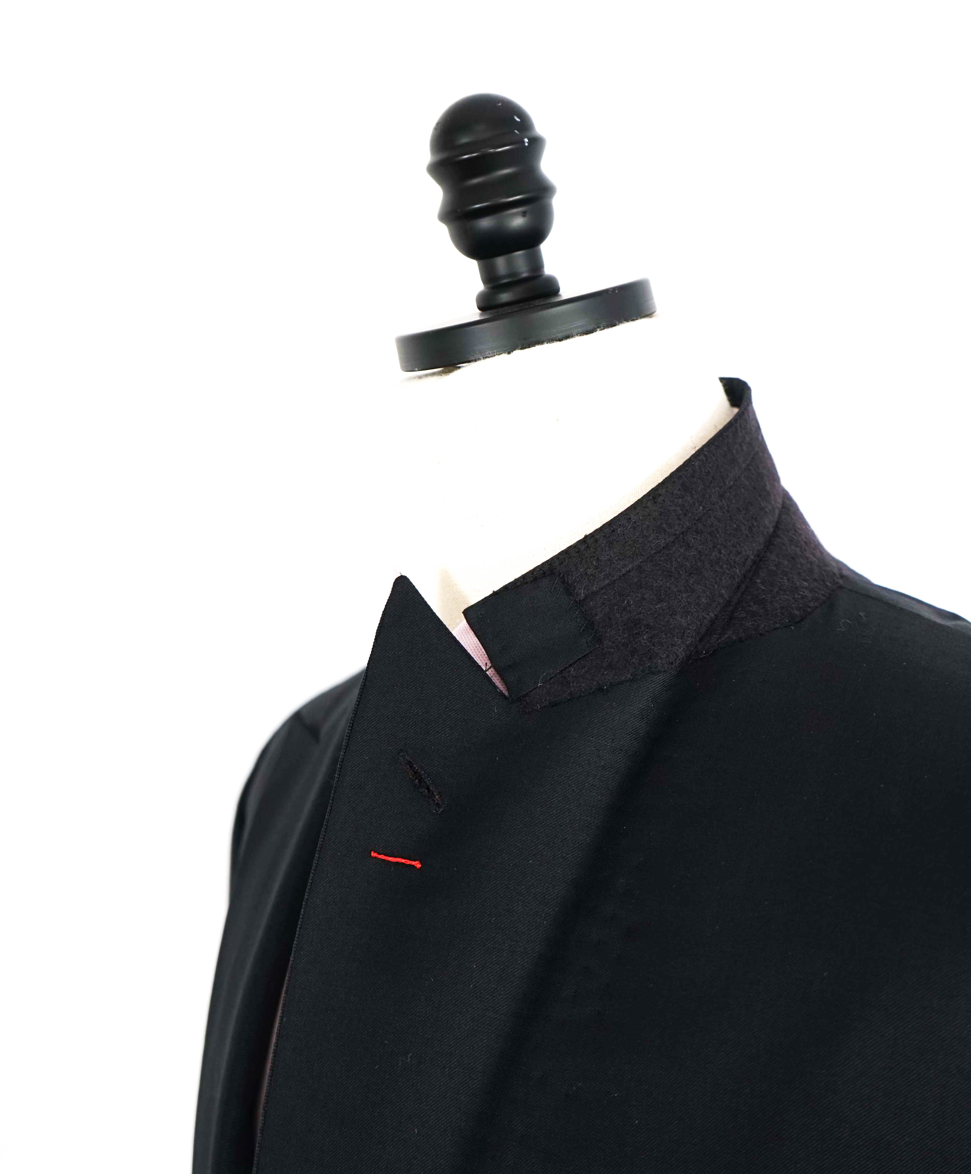 $3,000 ISAIA - Satin PEAK LAPEL Black Wool Tuxedo Dinner Jacket Blazer - 44R