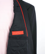 $3,000 ISAIA - Satin PEAK LAPEL Black Wool Tuxedo Dinner Jacket Blazer - 44R