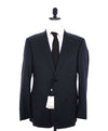 $1,895 ARMANI COLLEZIONI - Blue Striped *G LINE* Notch Lapel Suit - 38R