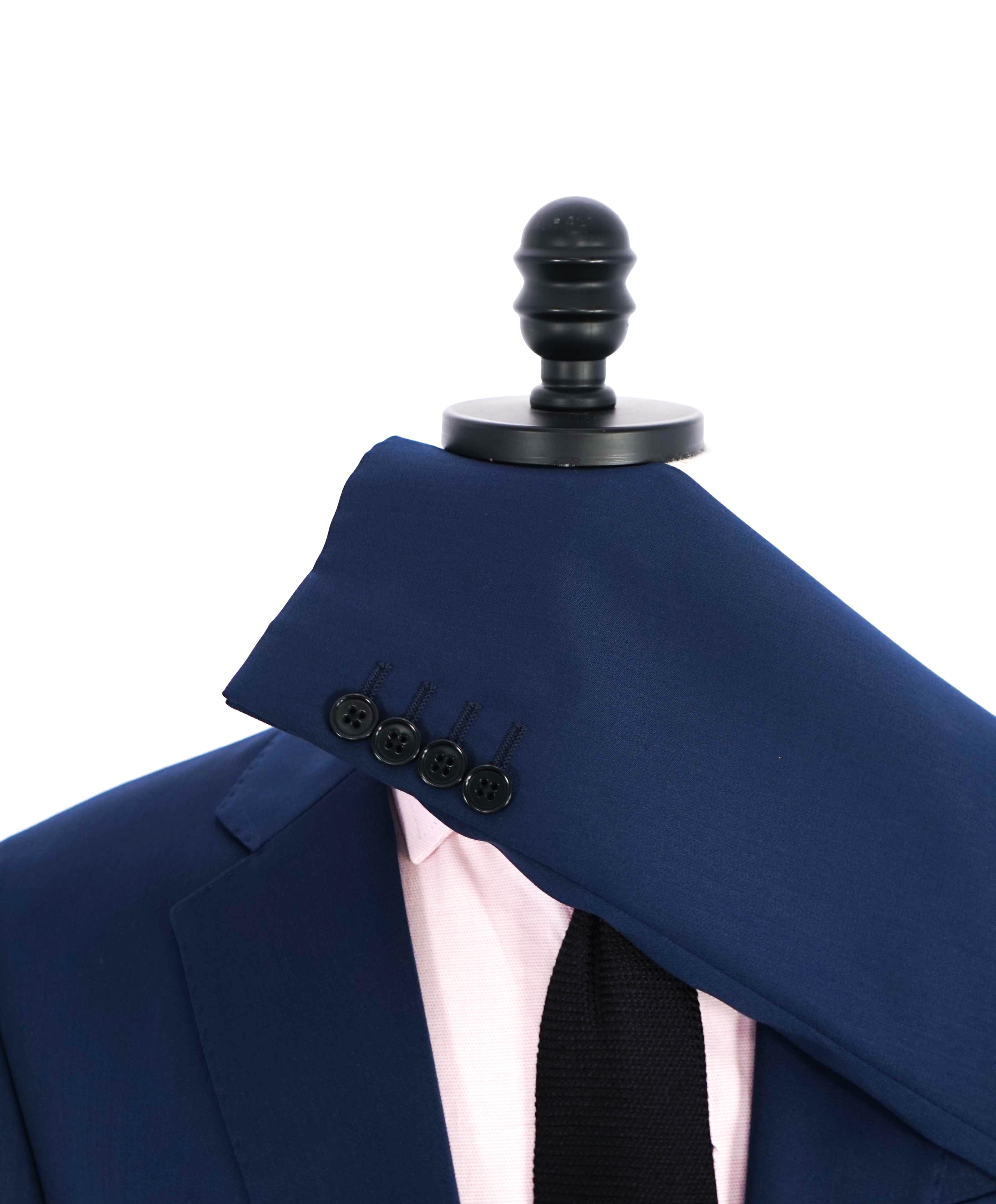 ARMANI COLLEZIONI -  Cobalt Blue 2-Button Notch Lapel Suit - 40R