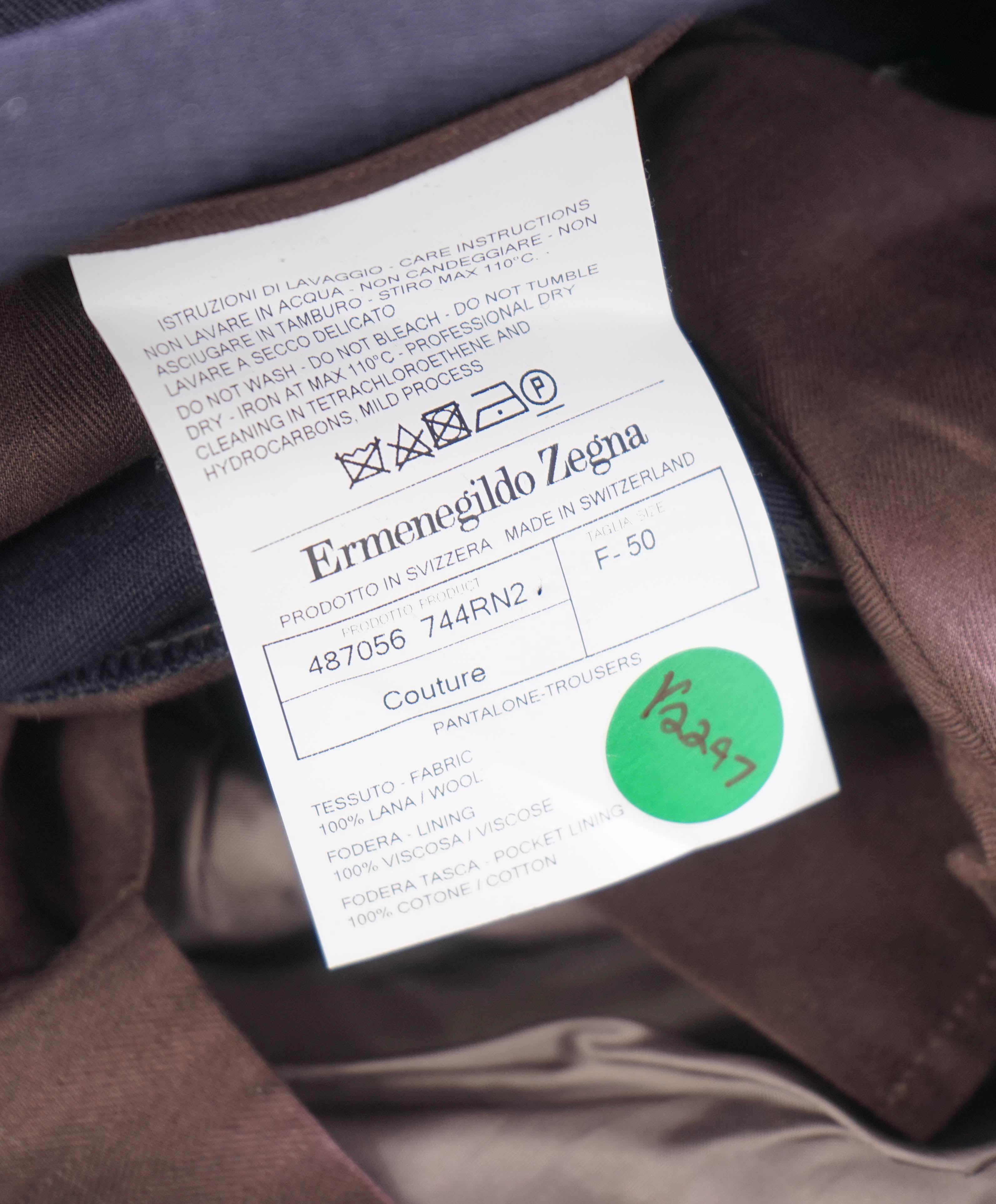 $1,395 ERMENEGILDO ZEGNA COUTURE XXX - Navy Wool Jogger Pants - 33W