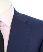 CORNELIANI - Blue Check Wool "Super Fine 18,25 Microns" Suit - 46R