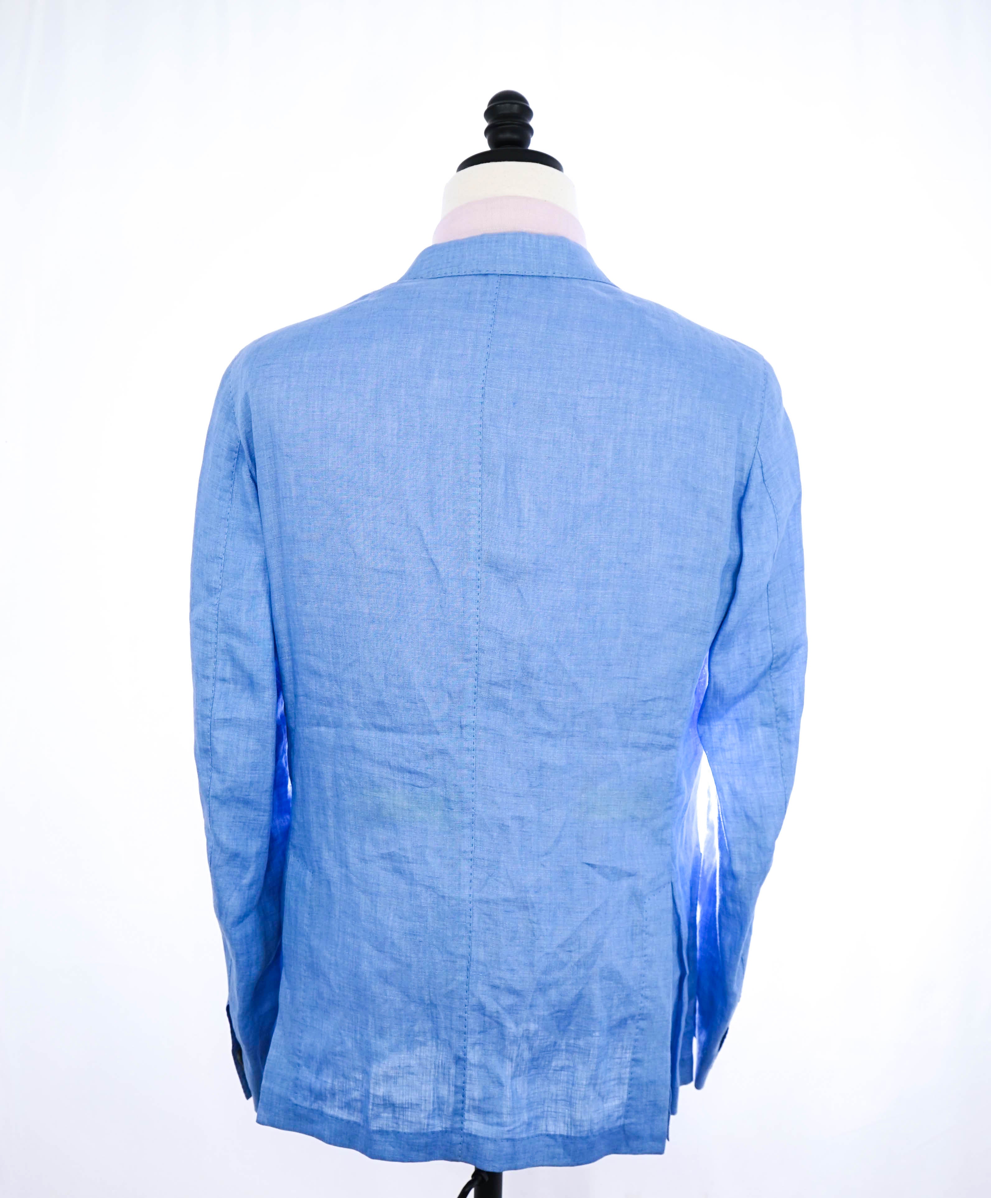 CORNELIANI - ID Semi-Lined Baby Blue Light LINEN Summer Blazer - 38R