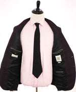 $1,695 ELEVENTY - ERMENEGILDO ZEGNA Wool/Silk/Linen Burgundy Blazer- 48 (58EU)