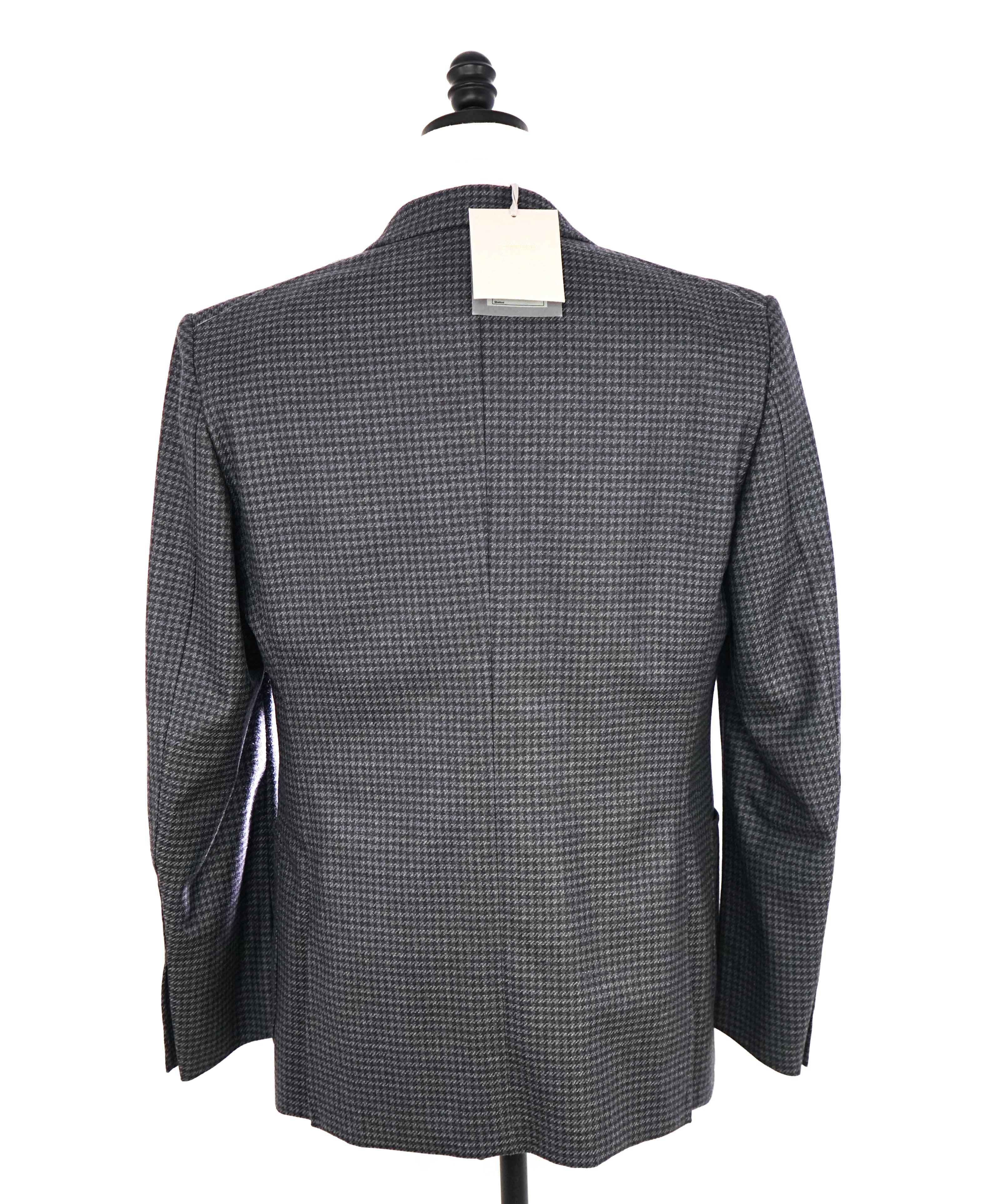 $4,070 TOM FORD - "SHELTON" Houndstooth Gray Patch Pocket Blazer Jacket - 42R