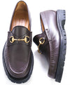 GUCCI - Horse-bit Loafers Brown/Gold Iconic Style - 10.5US (10 G Stamped On Shoe)