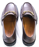 GUCCI - Horse-bit Loafers Brown/Gold Iconic Style - 10.5US (10 G Stamped On Shoe)