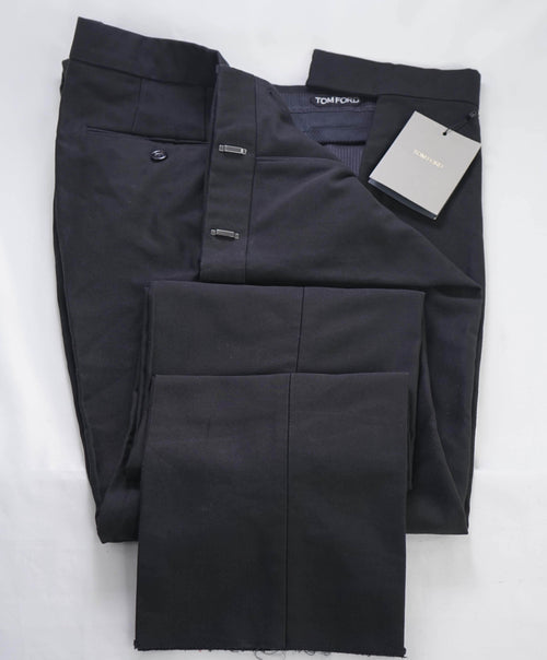 TOM FORD - Cotton Denim Weight Solid Chino Black Dress Pants - 42W (50US)