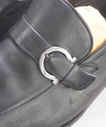 SALVATORE FERRAGAMO - Gancini Logo Bit Loafer Black Leather - 11 D
