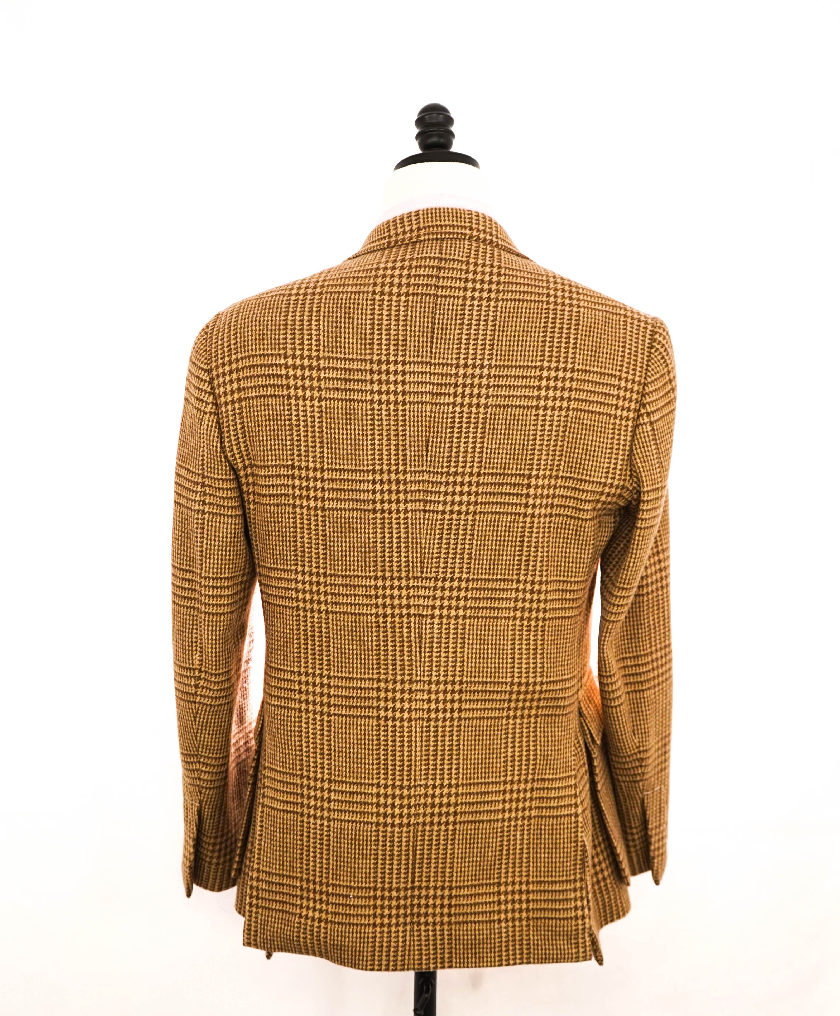 $2,695 RALPH LAUREN PURPLE LABEL - Equestrian Plaid Check Wool Blazer - 40R