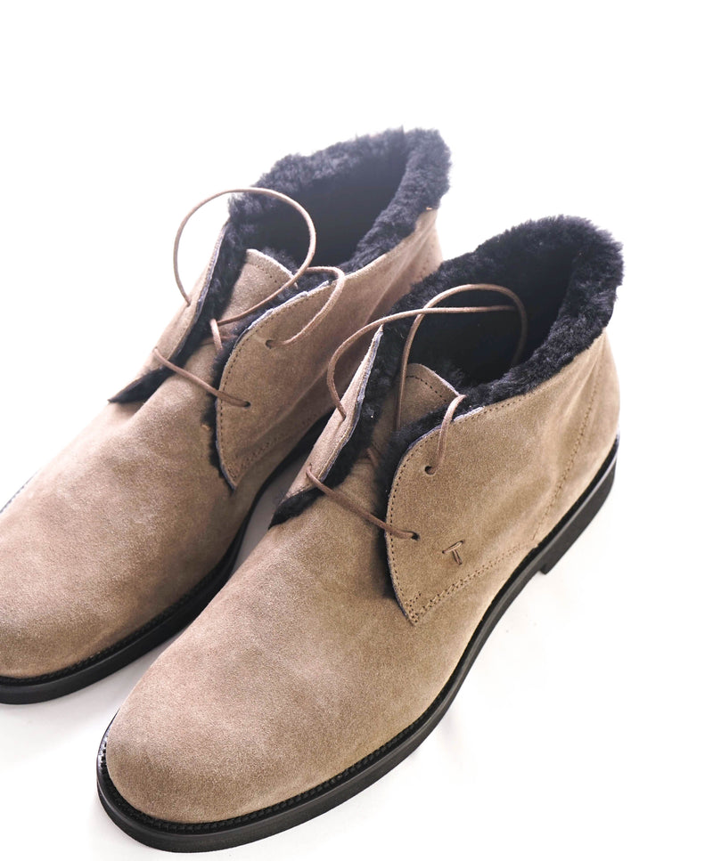$850 TOD’S - "GENUINE LAMB FUR LINED" Suede Chukka Boot - 11.5 US (10.5 T)